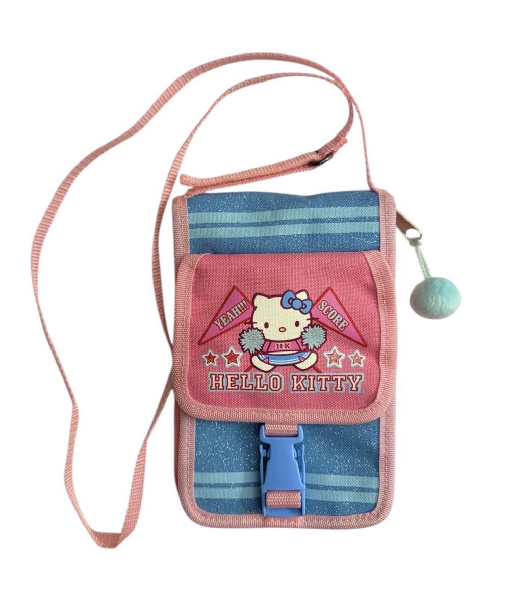 Hello Kitty Cheerleader Crossbody Pink Canvas Wallet Purse Bag Collectible